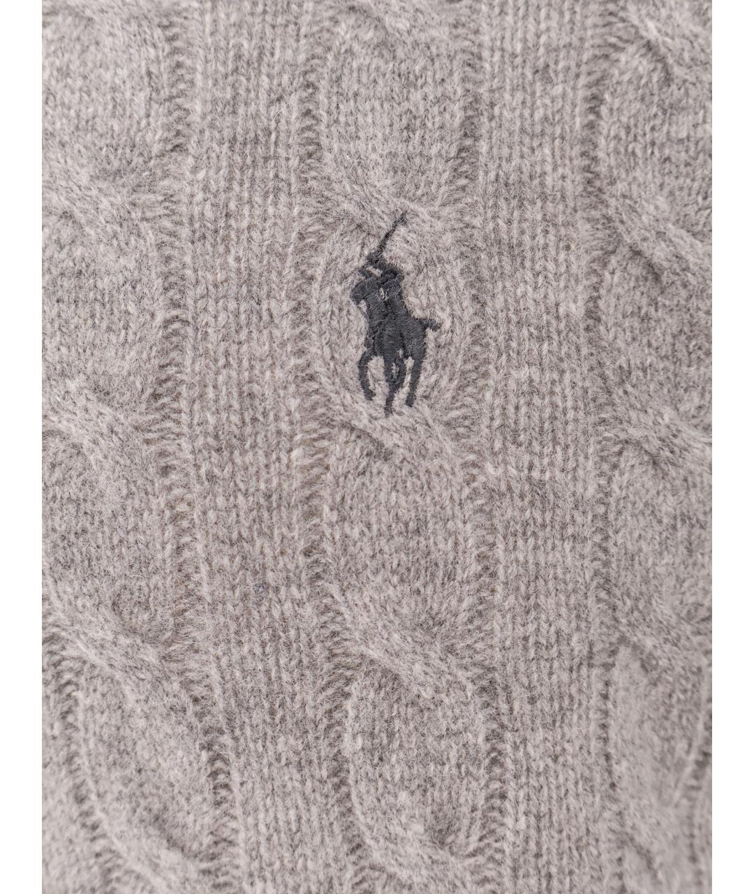 POLO RALPH LAUREN Серый шерстяной джемпер / свитер, фото 3