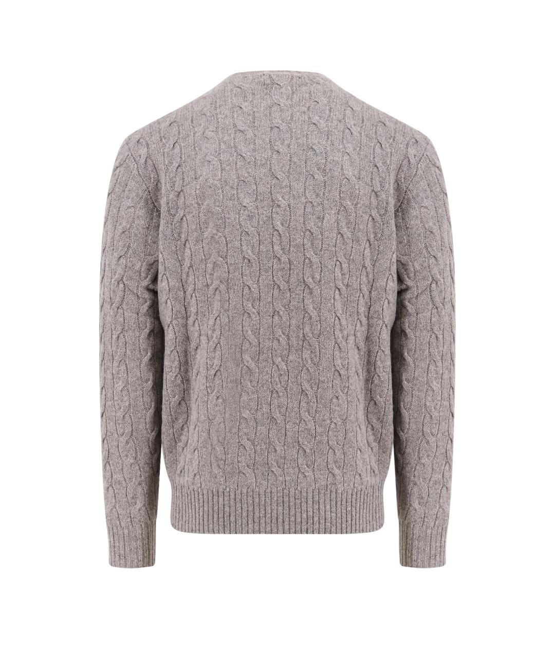 POLO RALPH LAUREN Серый шерстяной джемпер / свитер, фото 2