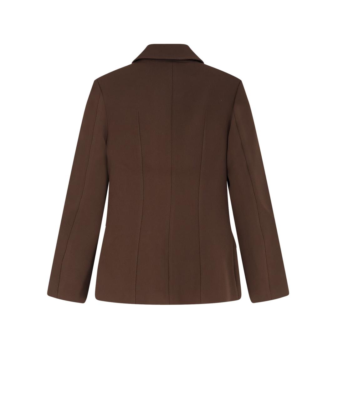 TOTEME Коричневый полиэстеровый жакет/пиджак, фото 2