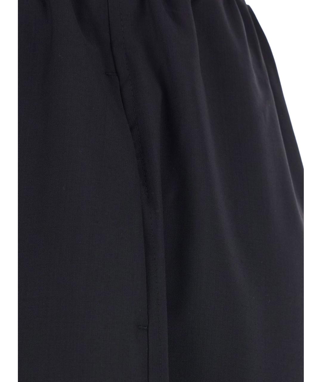 TOTEME Черные шерстяные брюки широкие, фото 3