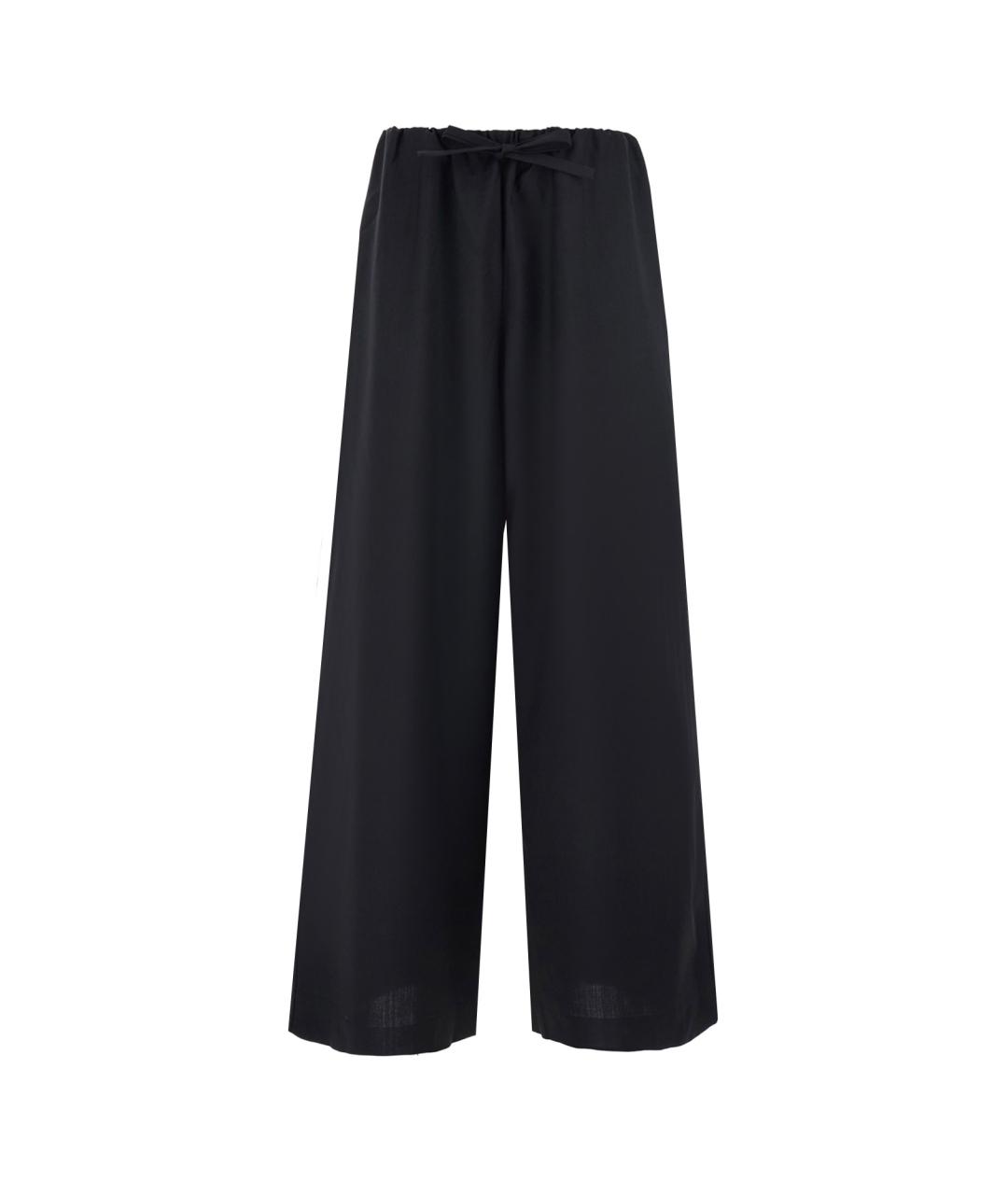 TOTEME Черные шерстяные брюки широкие, фото 1