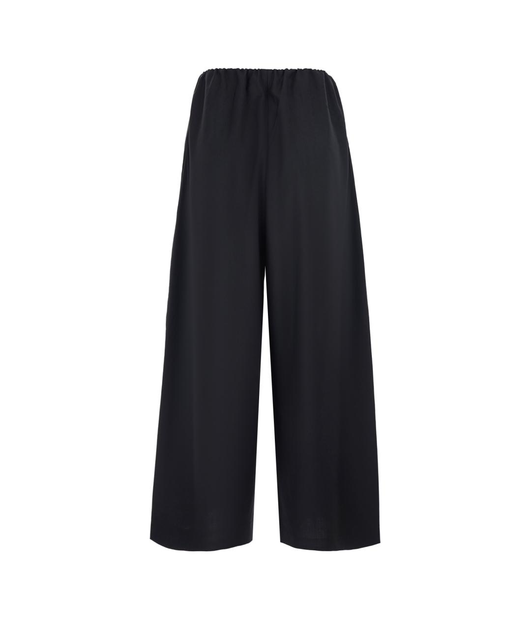 TOTEME Черные шерстяные брюки широкие, фото 2