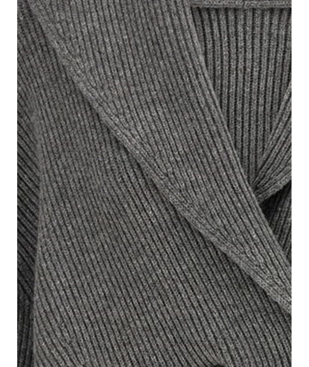 TOTEME Серый шерстяной кардиган, фото 3