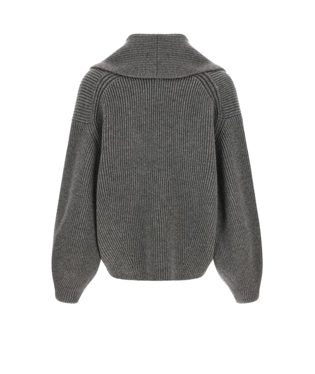 TOTEME Серый шерстяной кардиган, фото 2