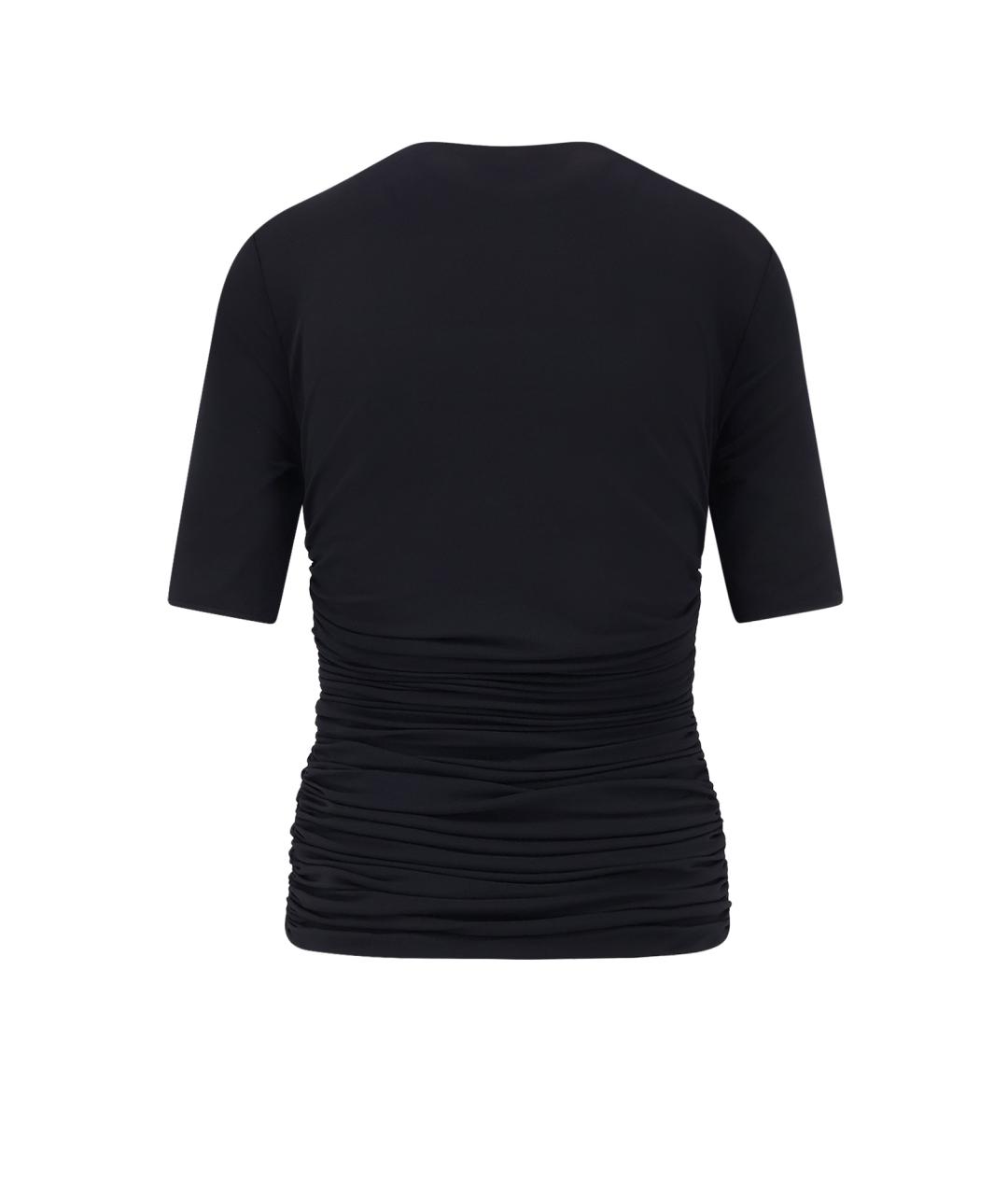 ALAIA Черная вискозная футболка, фото 2