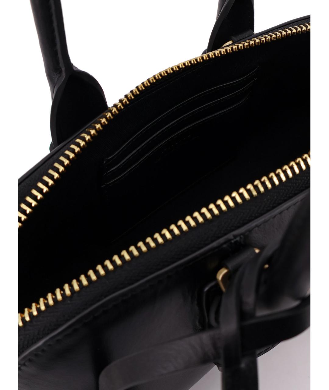 PINKO Черная кожаная сумка тоут, фото 4