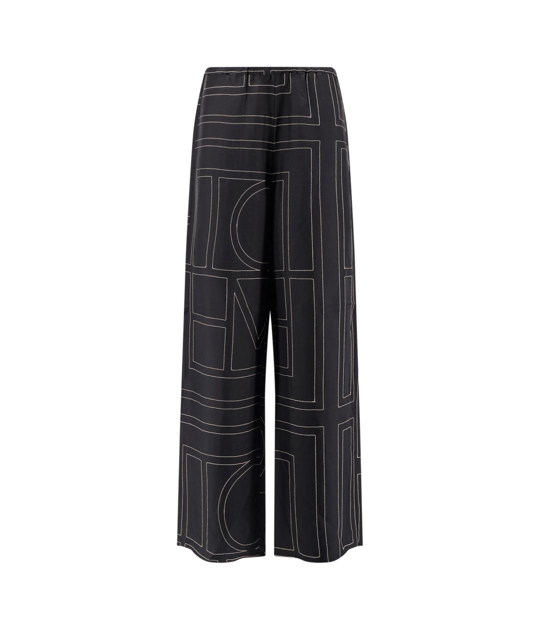 TOTEME Черные прямые брюки, фото 1