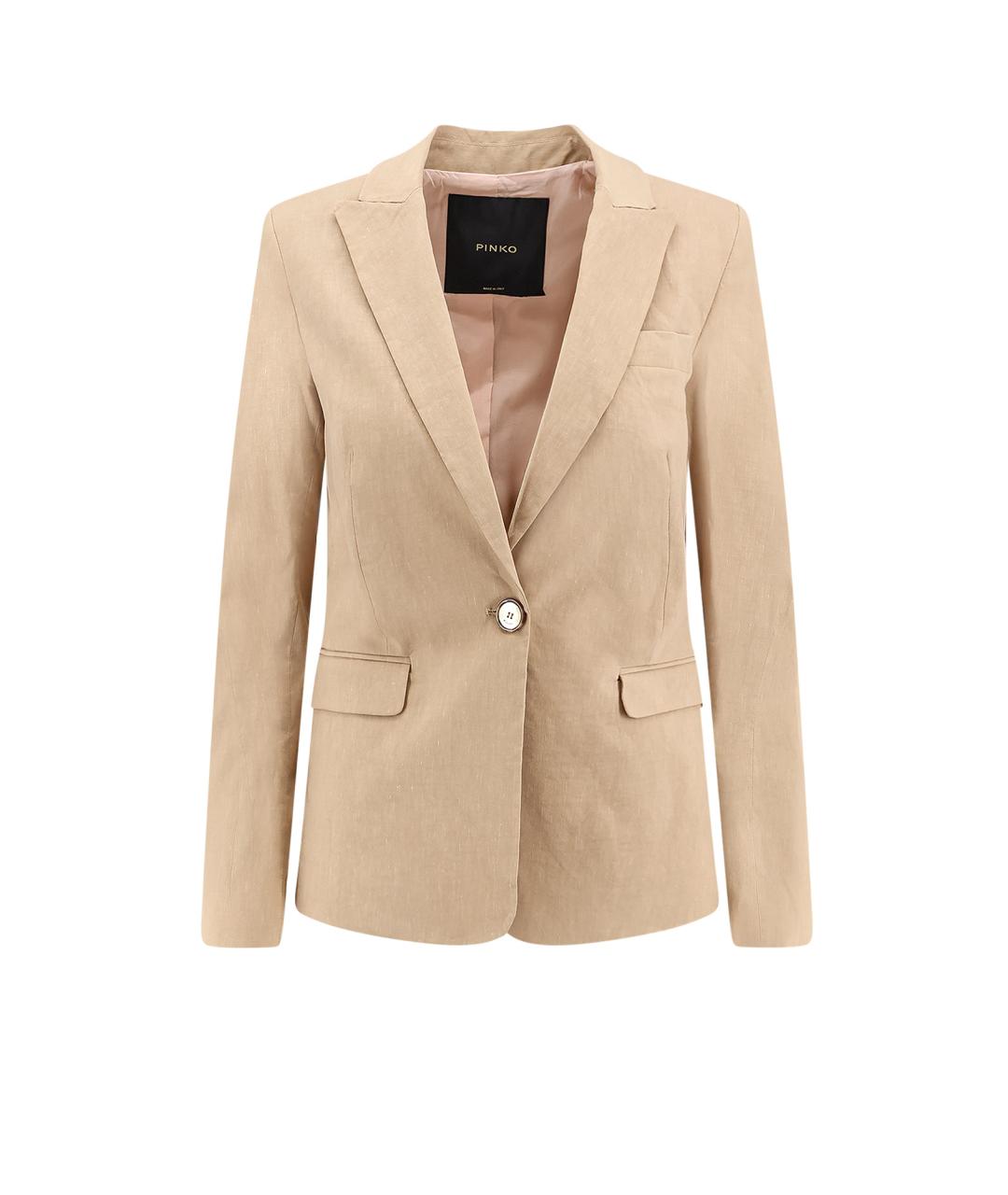 PINKO Бежевый жакет/пиджак, фото 1