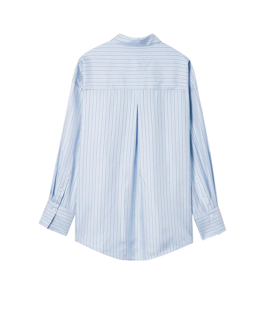 TOTEME Голубая шелковая рубашка, фото 2