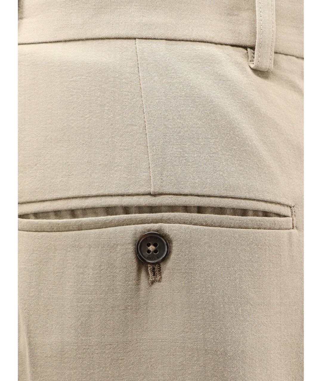 TOTEME Бежевые вискозные прямые брюки, фото 3