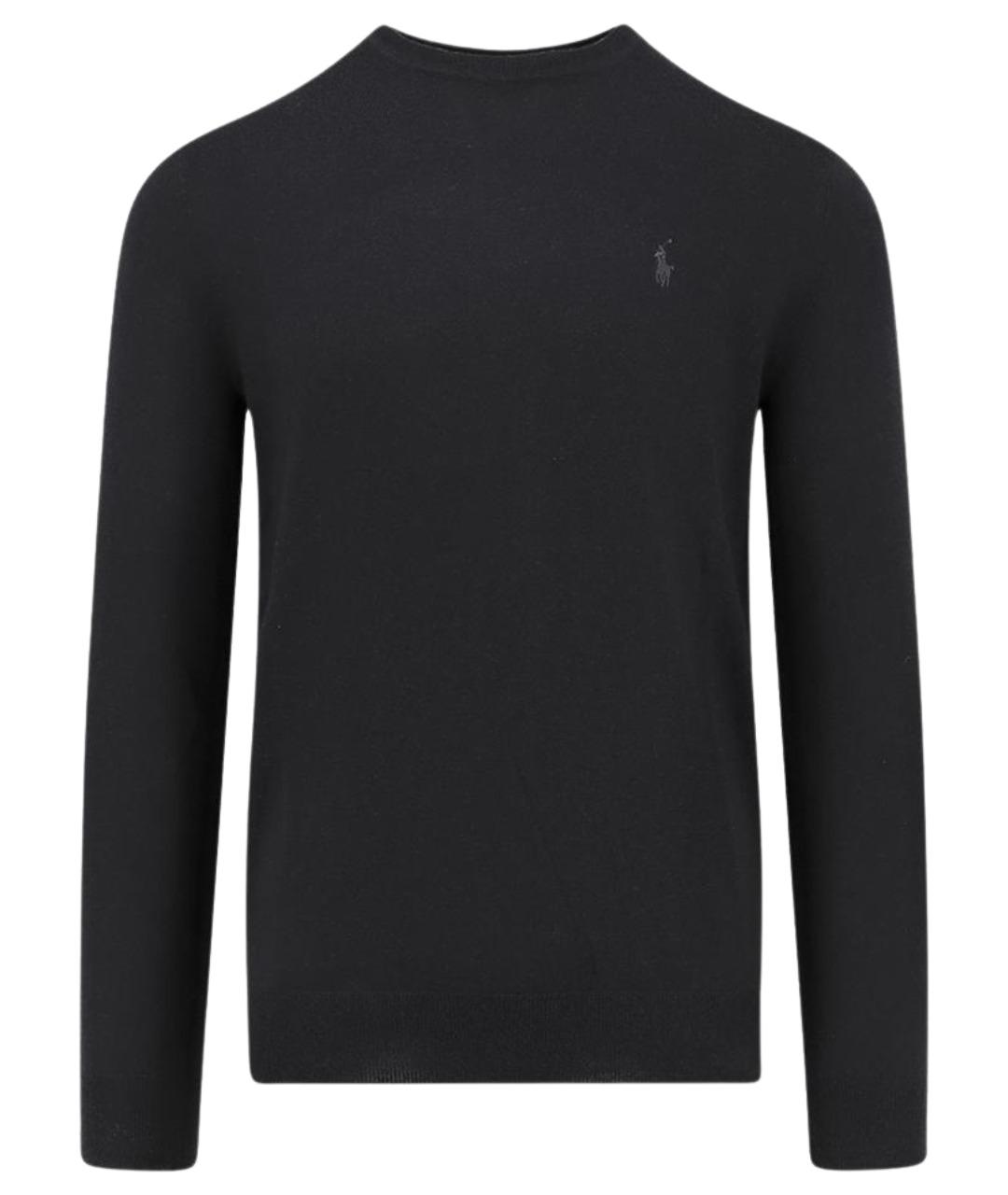 POLO RALPH LAUREN Черный шерстяной джемпер / свитер, фото 1