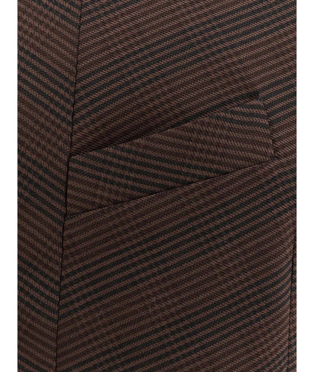 MM6 MAISON MARGIELA Коричневое полиэстеровое повседневное платье, фото 3