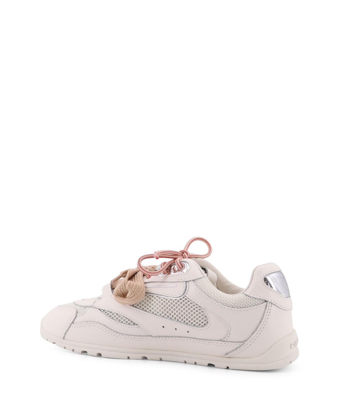 PINKO Белые кожаные кроссовки, фото 3