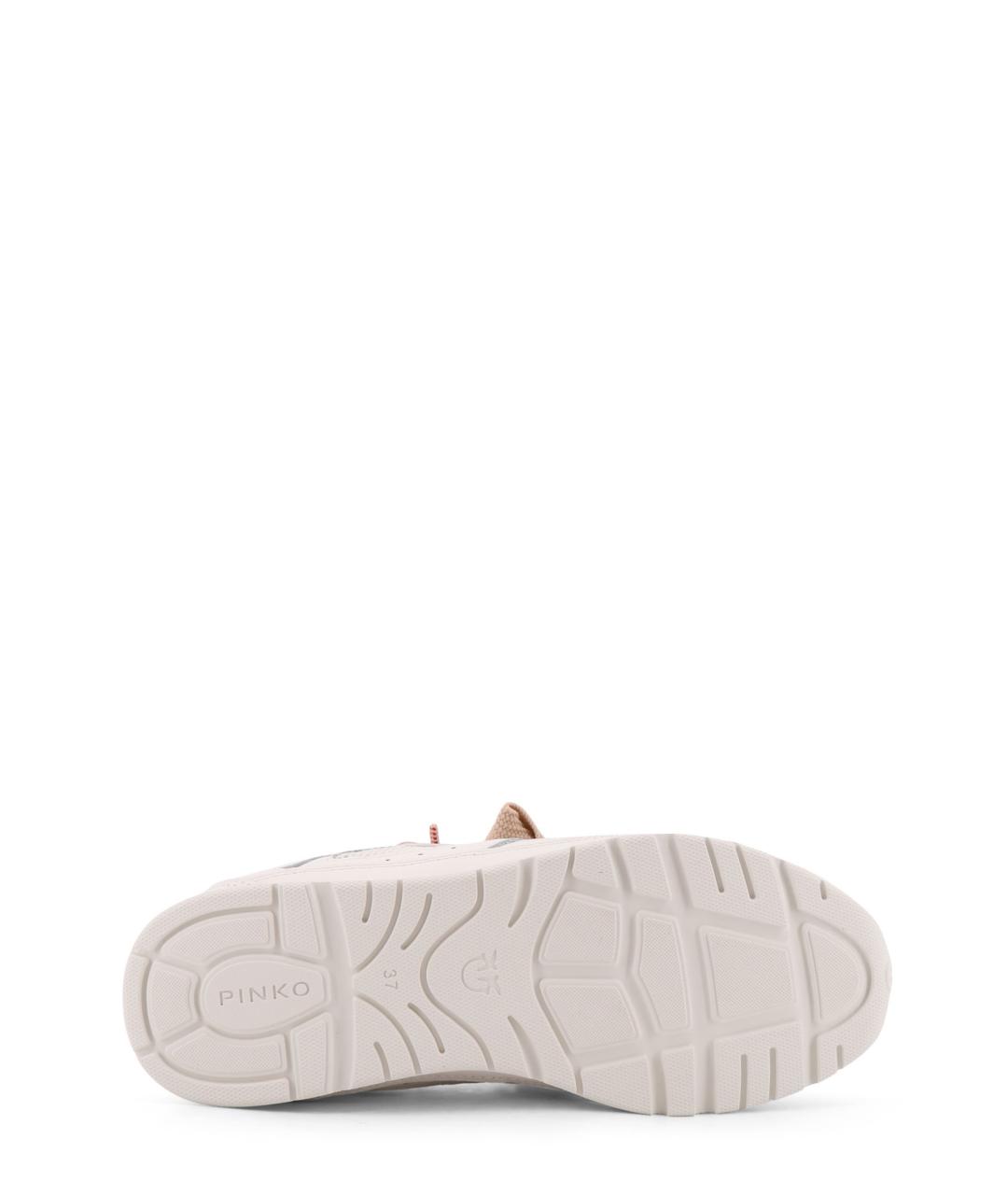PINKO Белые кожаные кроссовки, фото 4