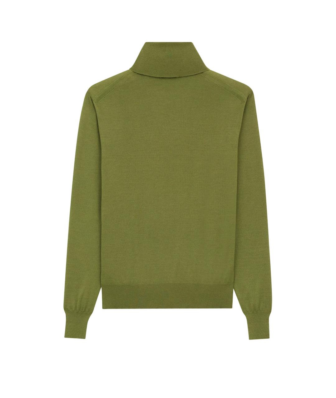 SAINT LAURENT Золотая шерстяная водолазка, фото 2