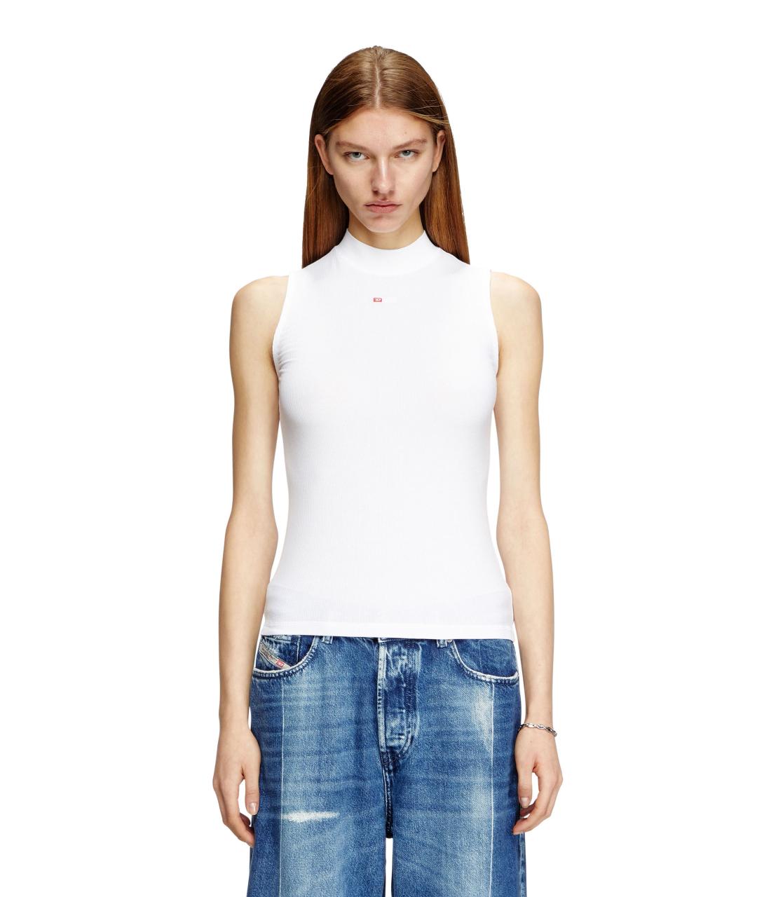 DIESEL Белая хлопковая майка, фото 2