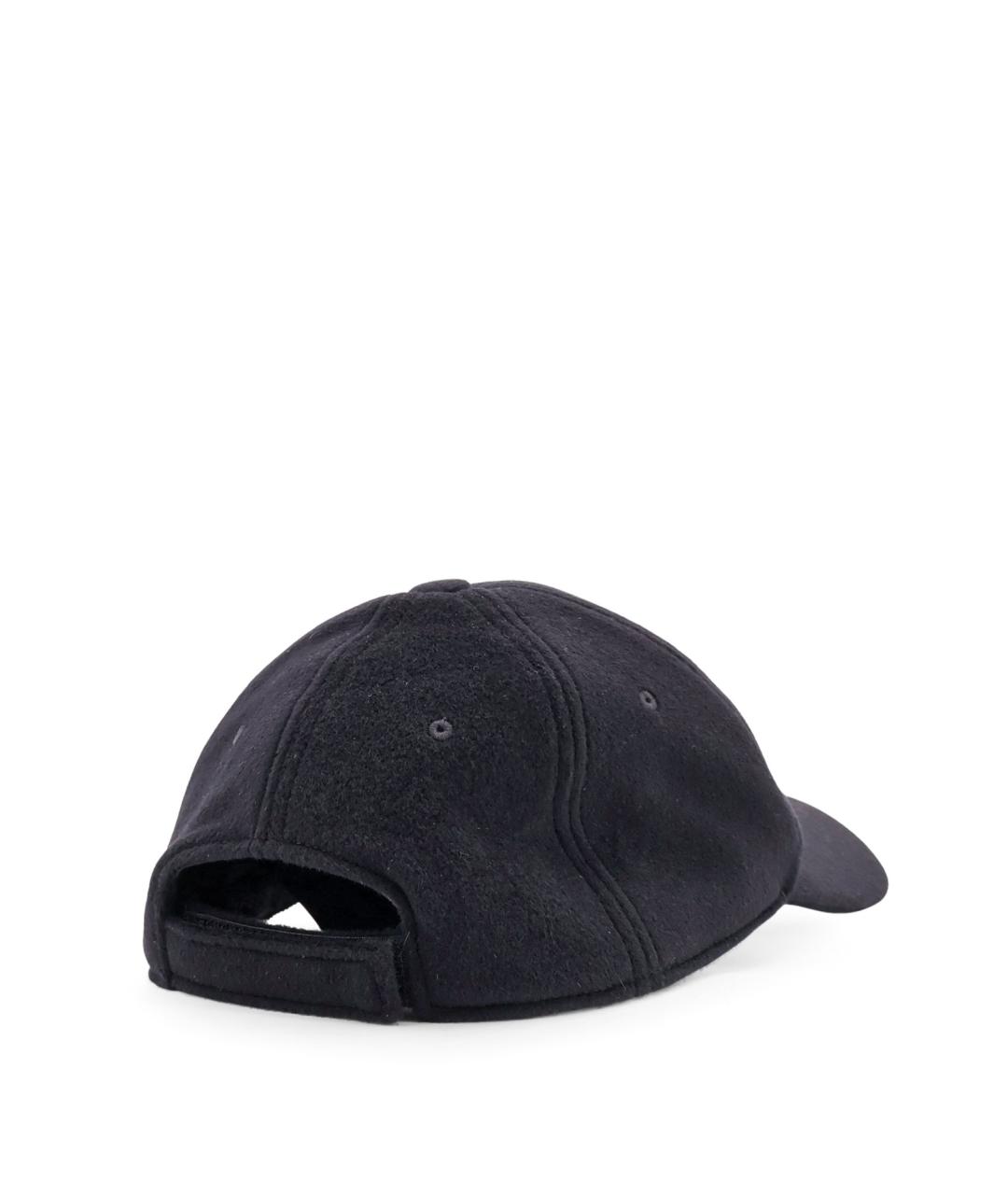 FENDI Черная шерстяная кепка/бейсболка, фото 3