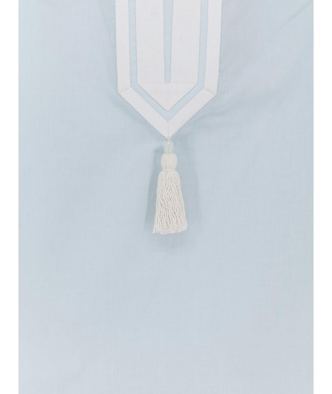 TORY BURCH Голубая хлопковая рубашка, фото 3