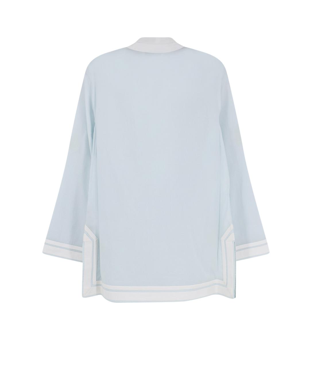 TORY BURCH Голубая хлопковая рубашка, фото 2