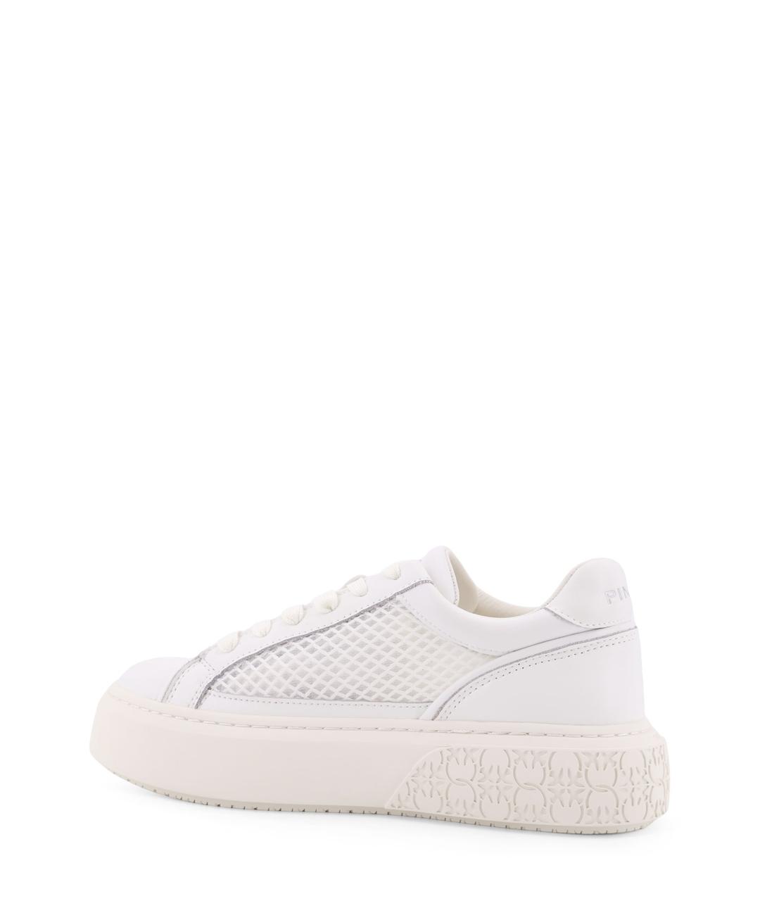 PINKO Белые кожаные кеды, фото 3