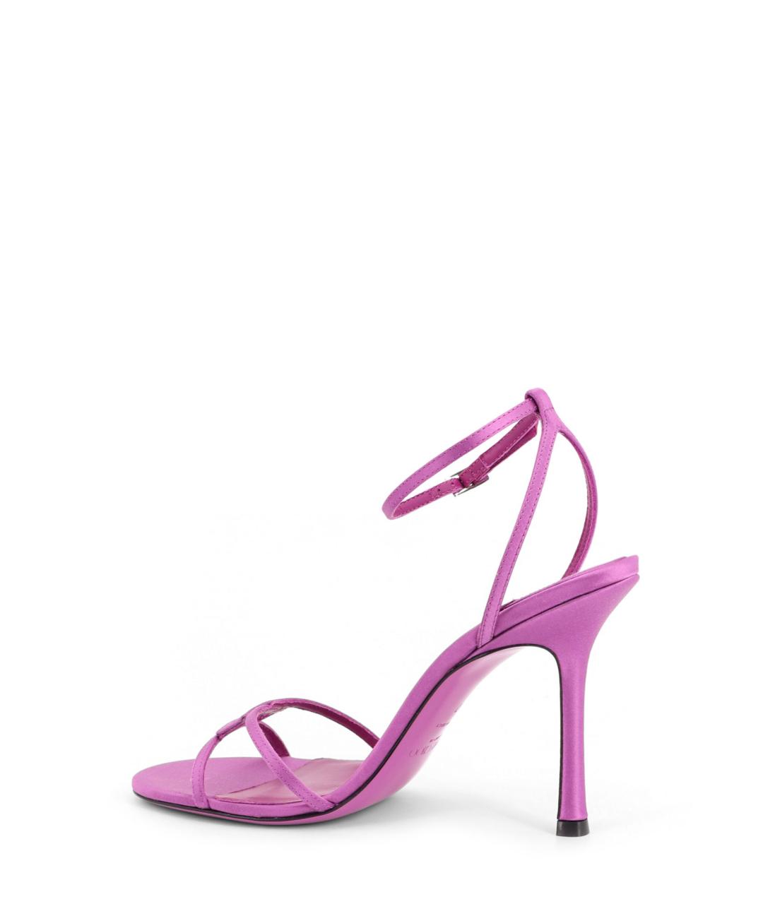 JIMMY CHOO Фиолетовые текстильные босоножки, фото 3