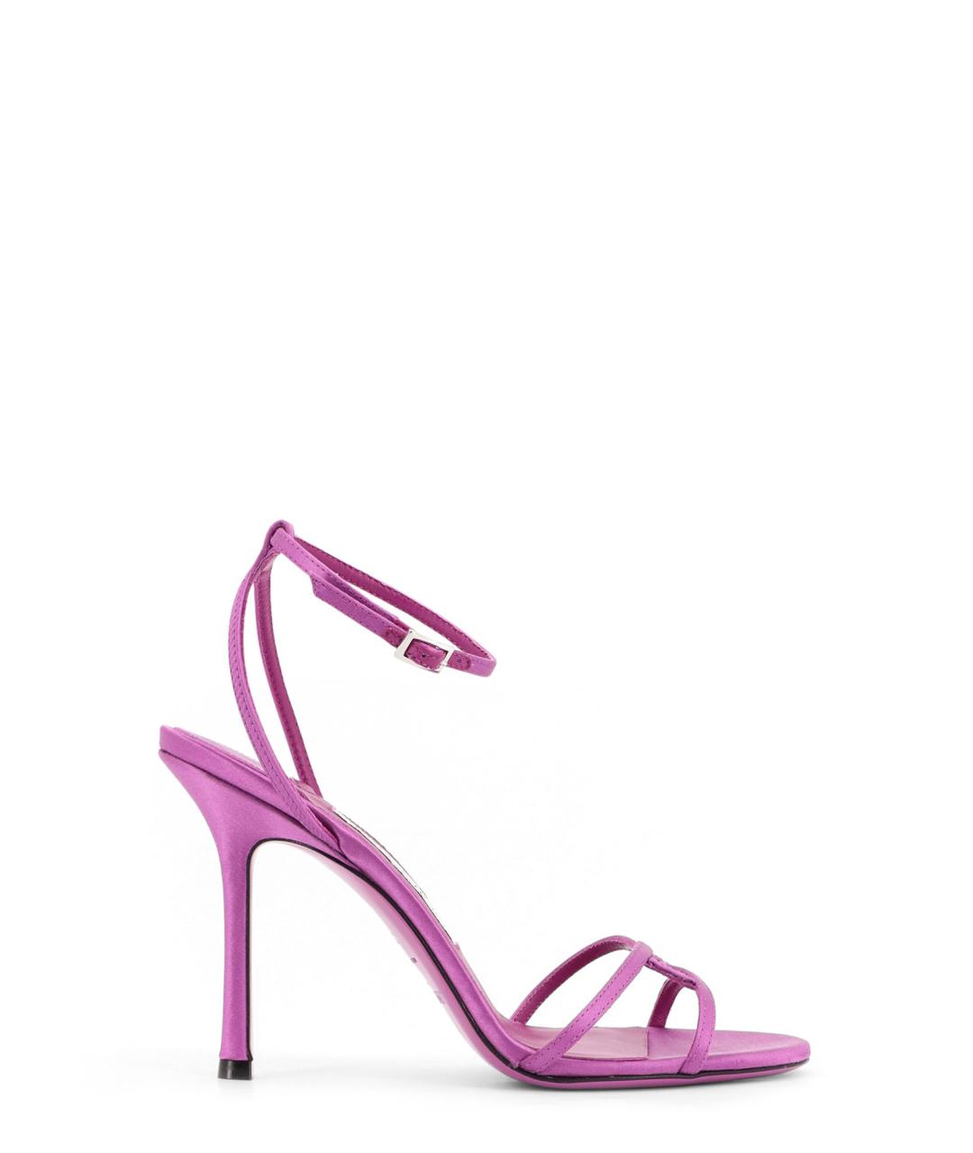 JIMMY CHOO Фиолетовые текстильные босоножки, фото 1