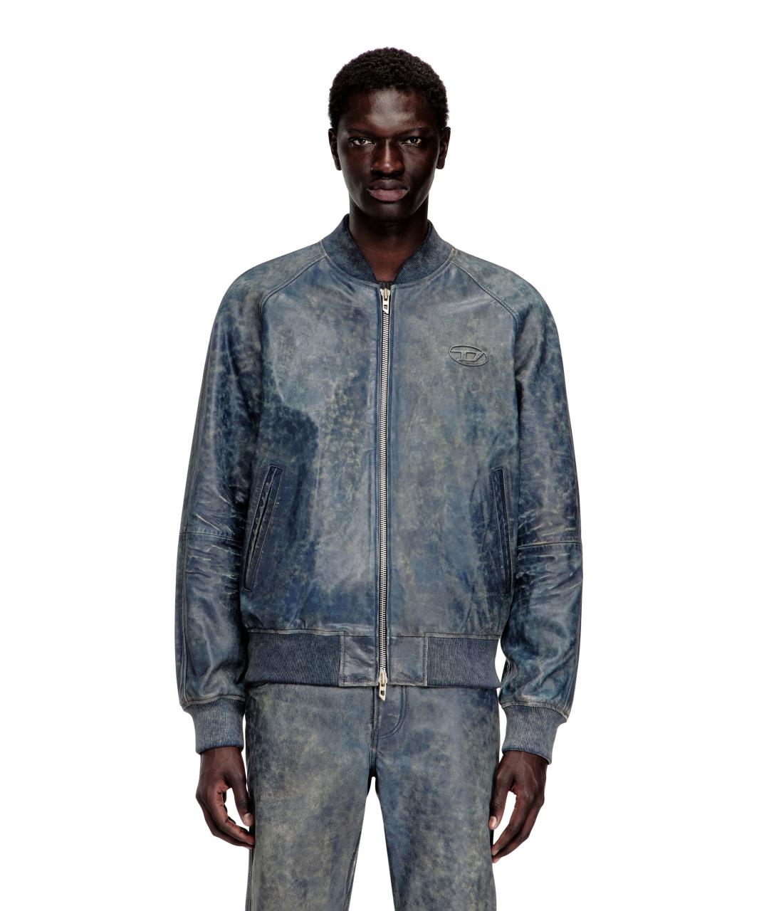 DIESEL Мульти кожаная куртка, фото 2