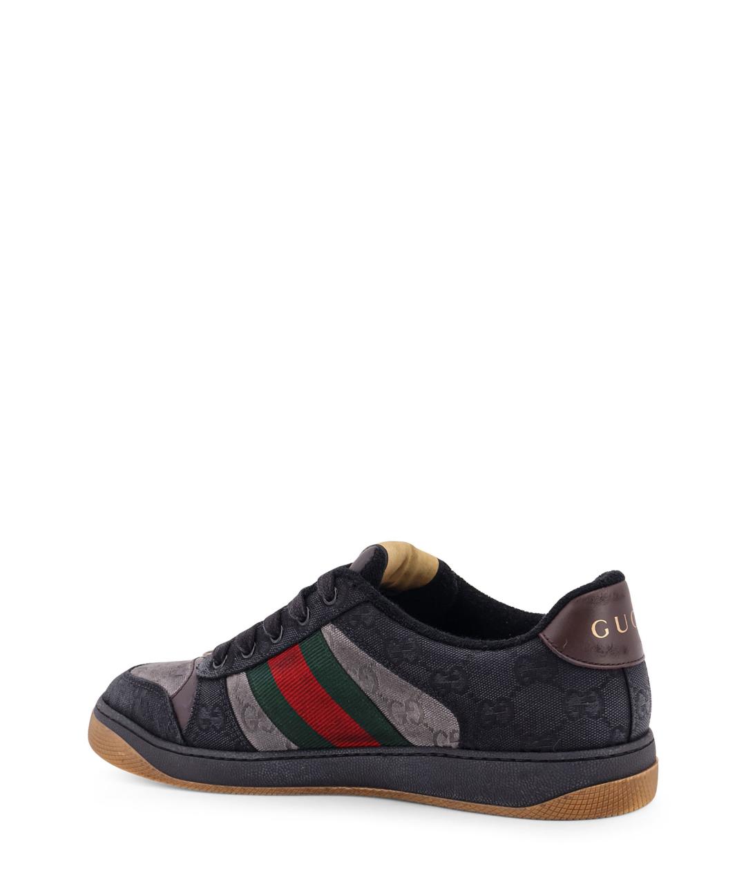 GUCCI Мульти текстильные низкие кроссовки / кеды, фото 3