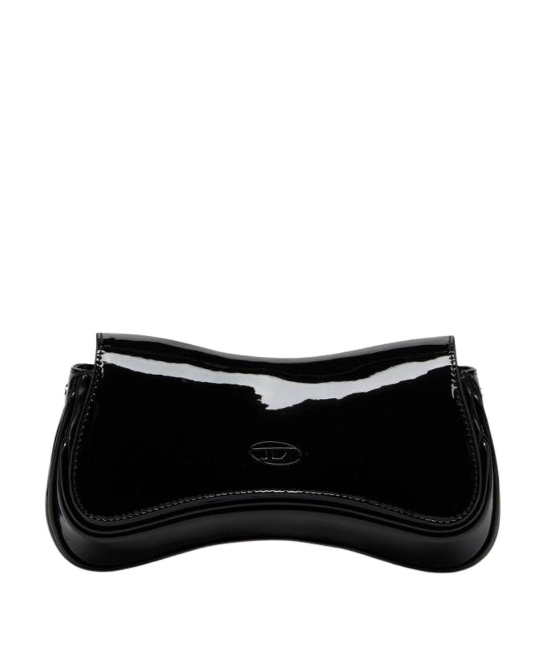 DIESEL Черная сумка через плечо из искусственной кожи, фото 1