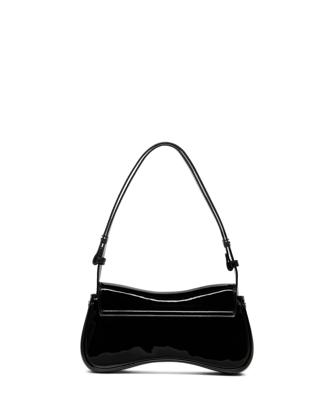 DIESEL Черная сумка через плечо из искусственной кожи, фото 3