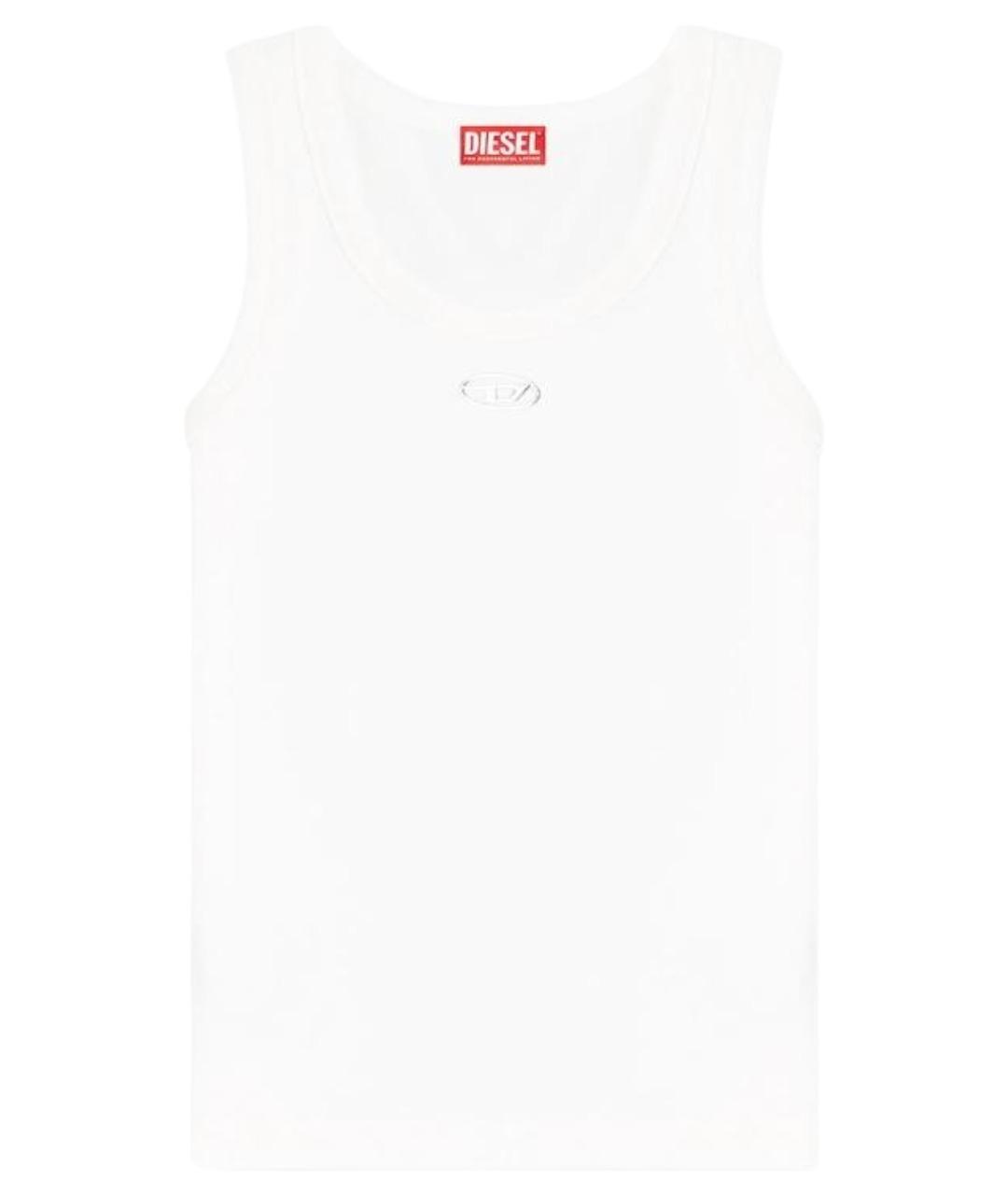 DIESEL Белая хлопковая майка, фото 1