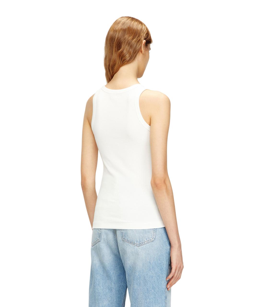 DIESEL Белая хлопковая майка, фото 3