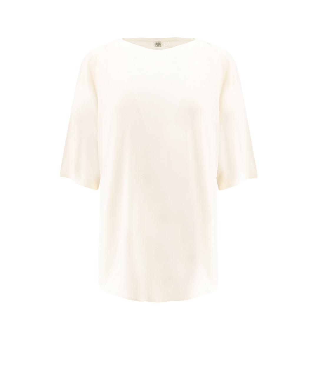 TOTEME Белый шерстяной джемпер / свитер, фото 1