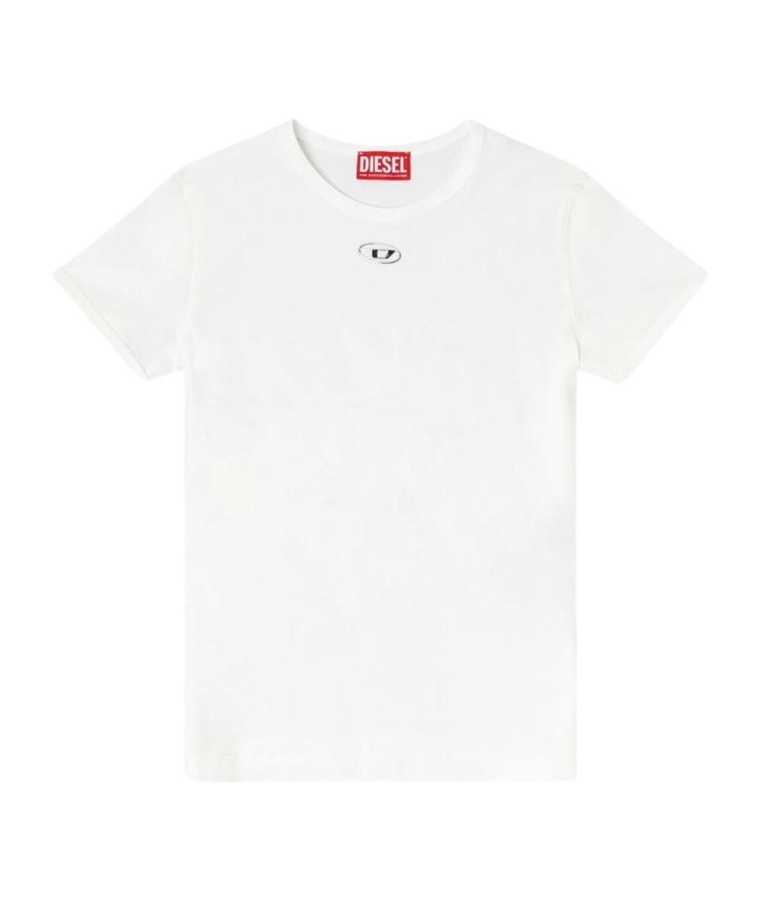 DIESEL Белая хлопковая футболка, фото 1