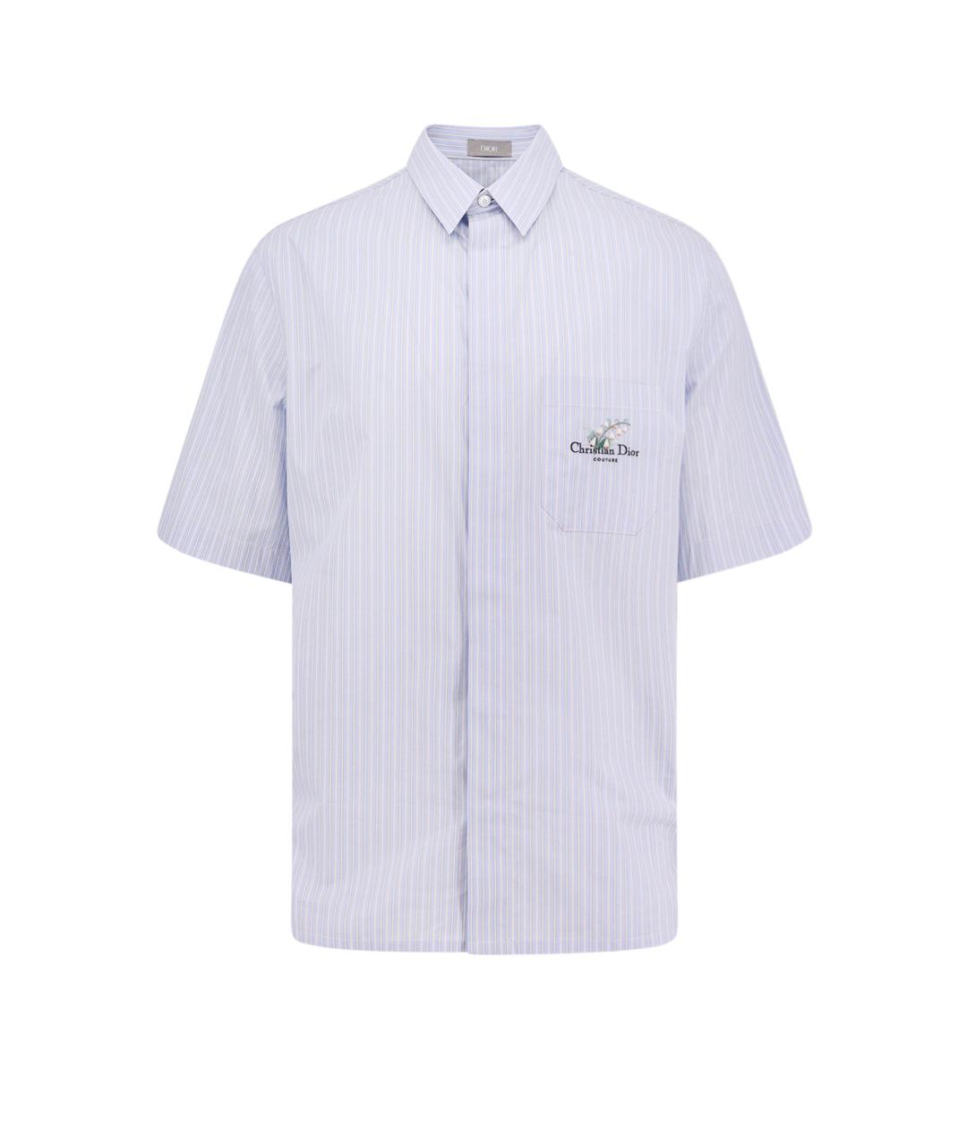 CHRISTIAN DIOR Голубая хлопковая кэжуал рубашка, фото 1