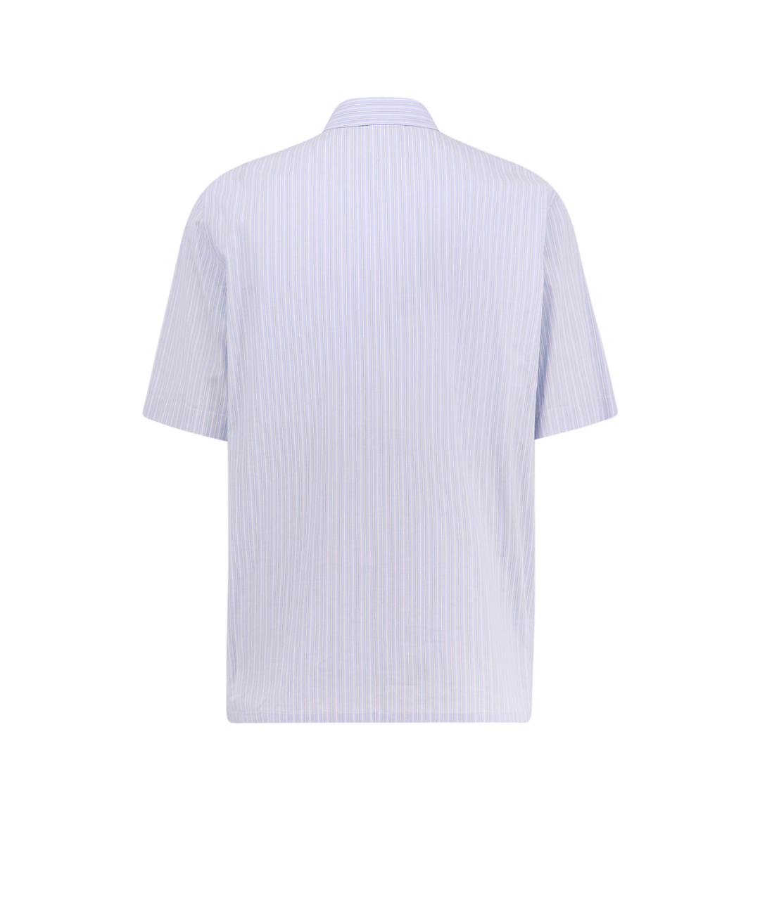 CHRISTIAN DIOR Голубая хлопковая кэжуал рубашка, фото 2