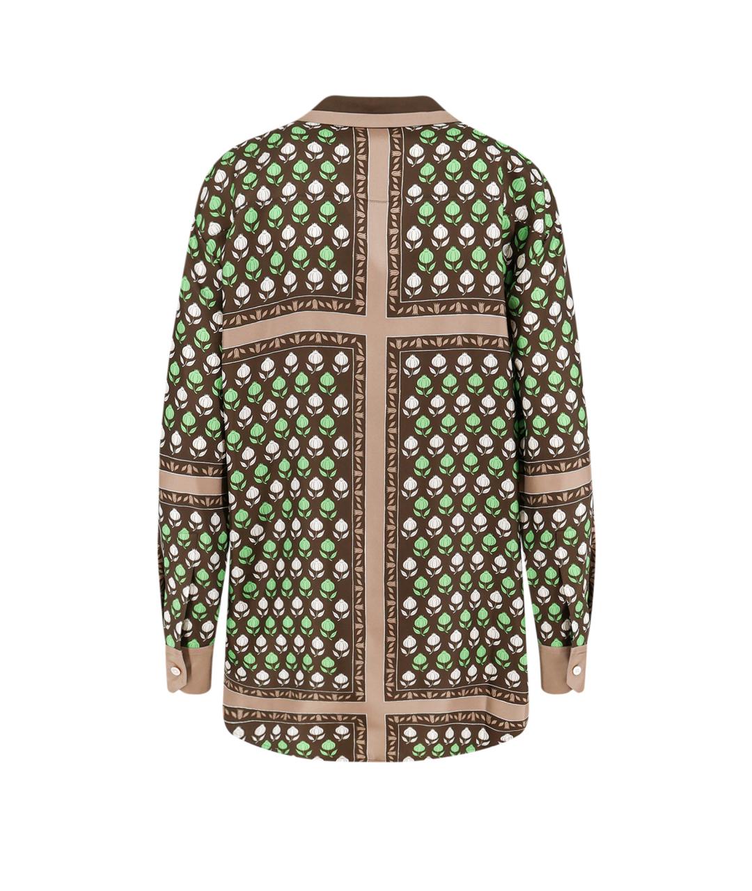TORY BURCH Мульти шелковая рубашка, фото 2