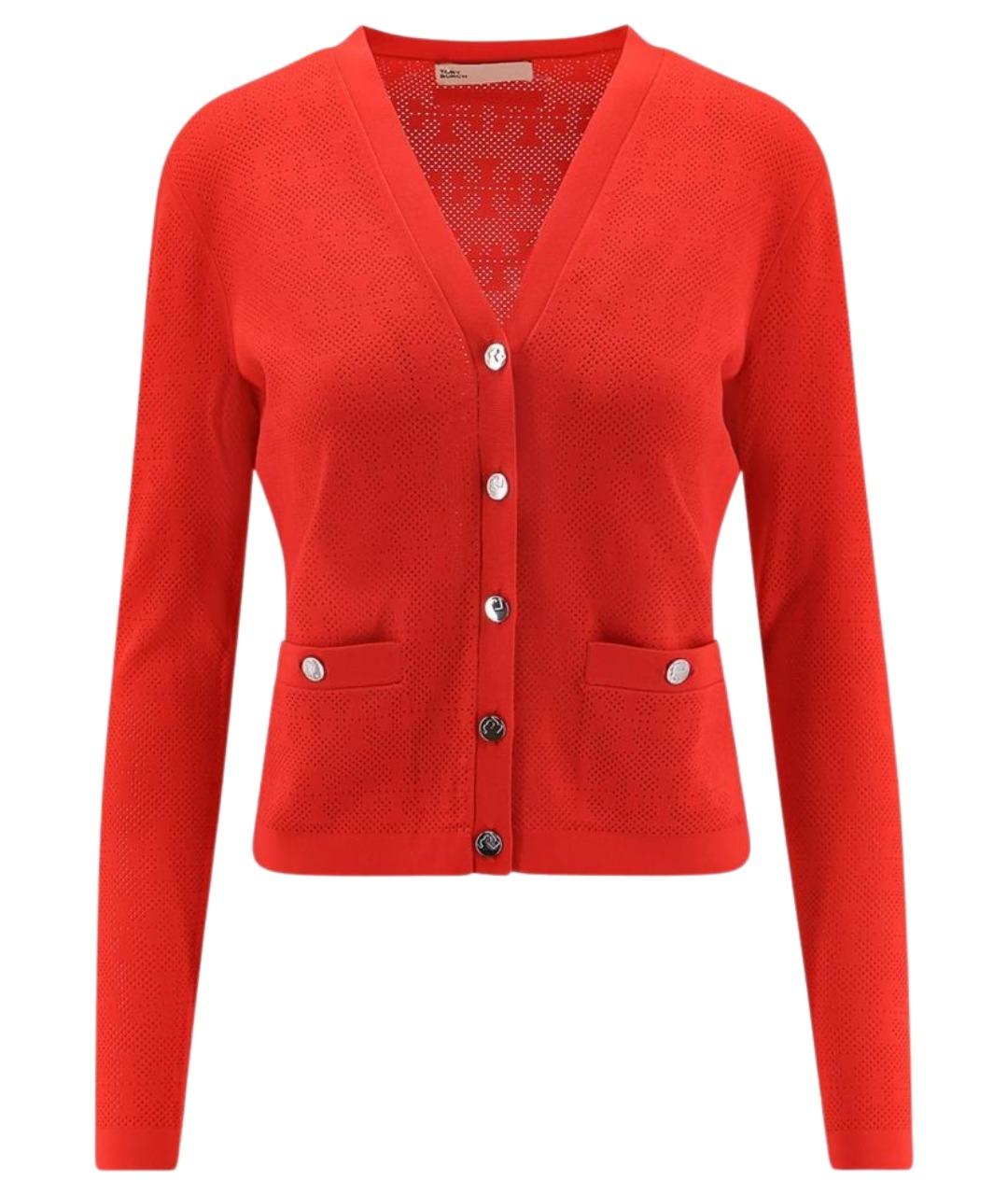 TORY BURCH Красный вискозный кардиган, фото 1