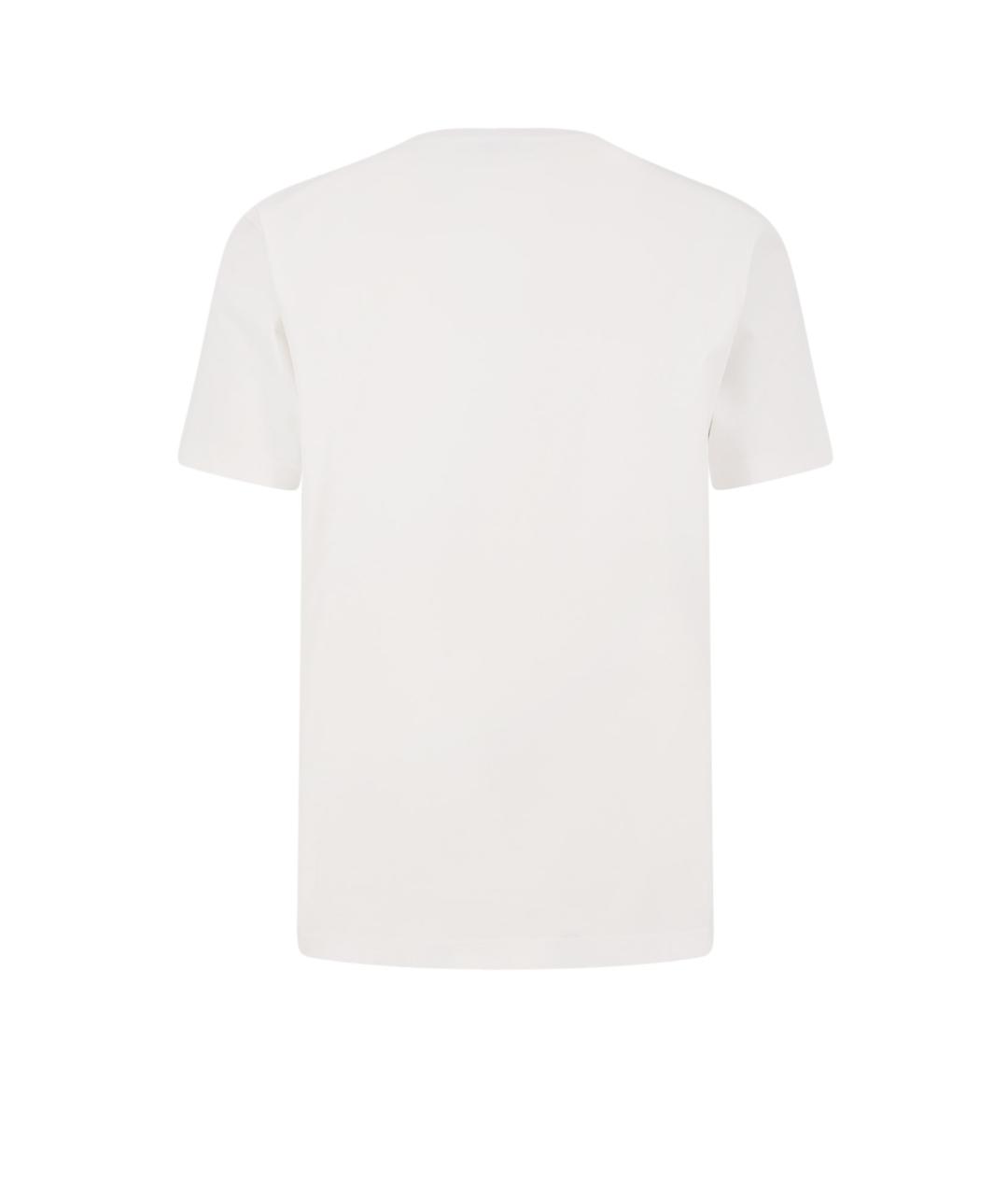 OFF-WHITE Белая хлопковая футболка, фото 2