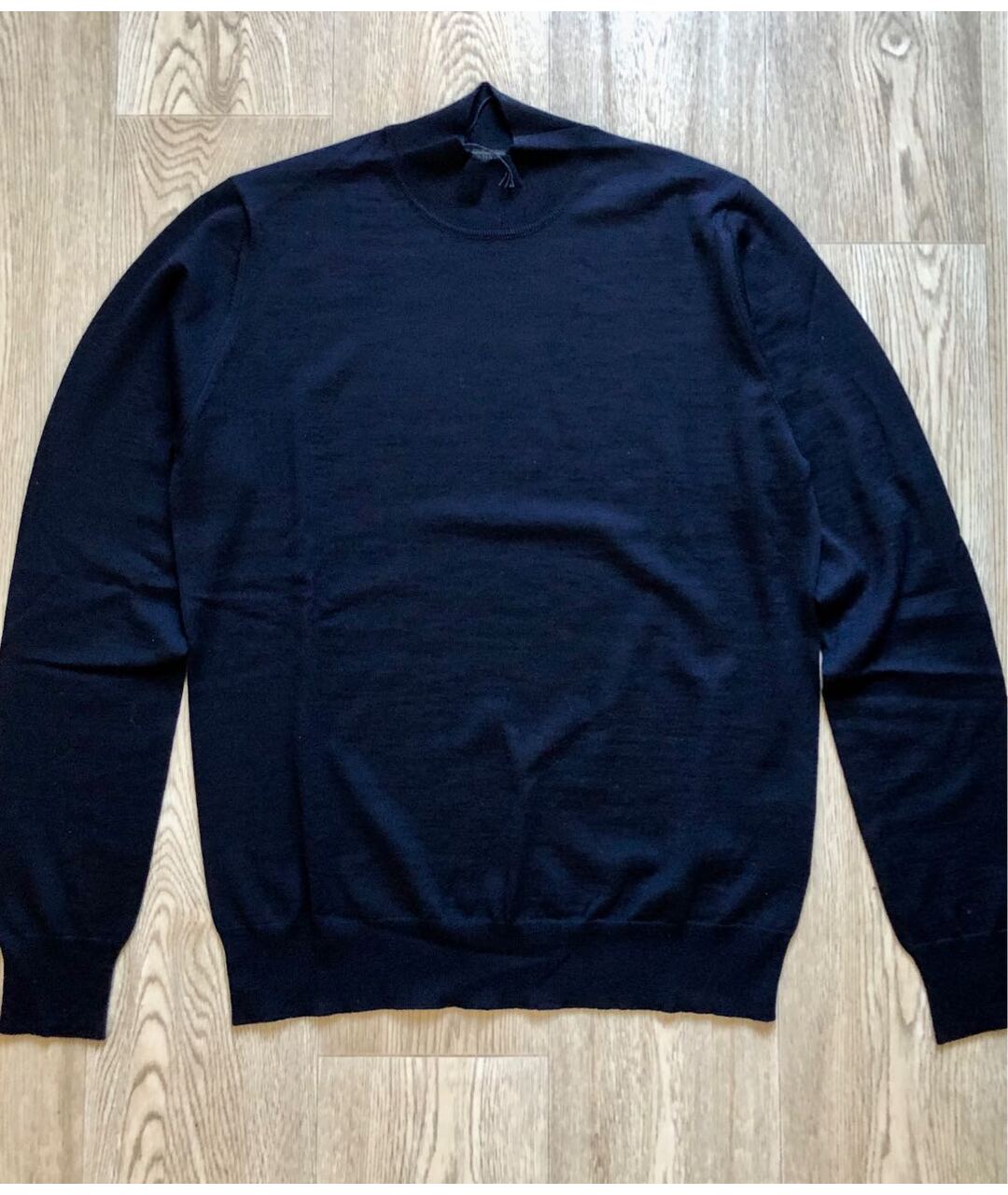 PRADA Темно-синий шерстяной джемпер / свитер, фото 7