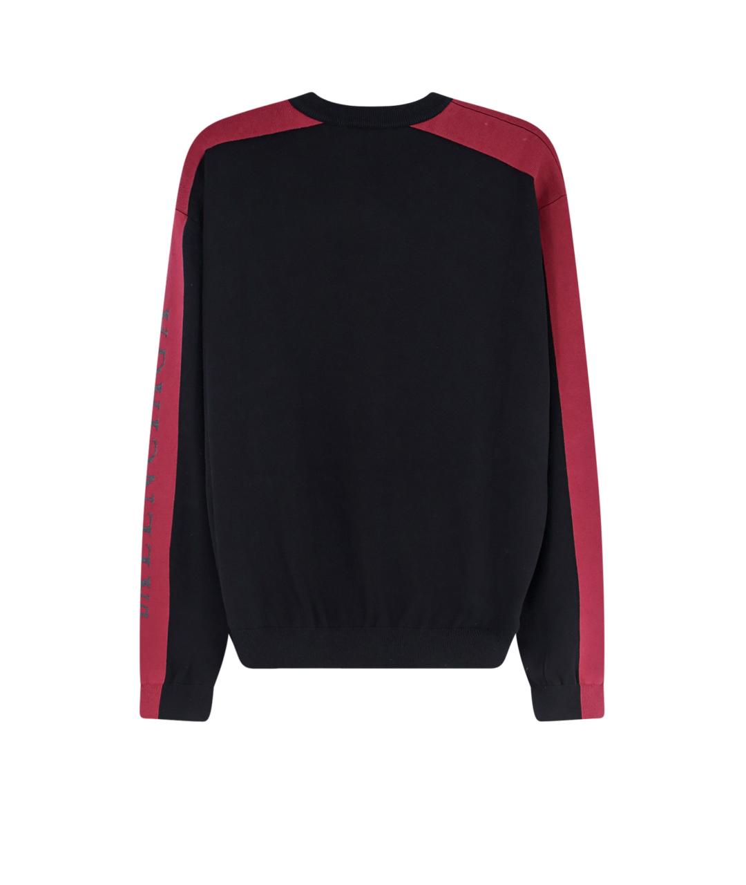 BALENCIAGA Черный хлопковый джемпер / свитер, фото 2