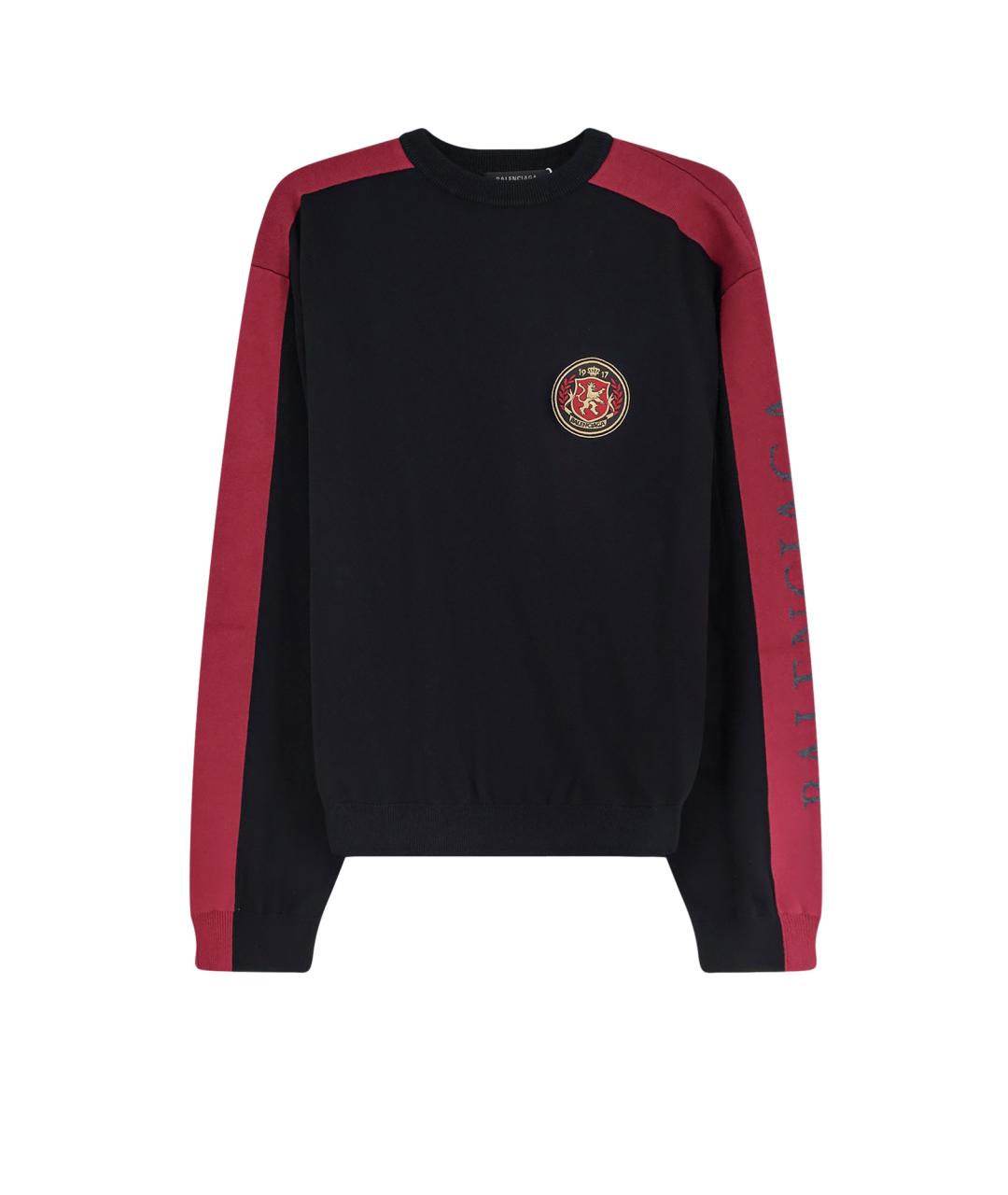 BALENCIAGA Черный хлопковый джемпер / свитер, фото 1