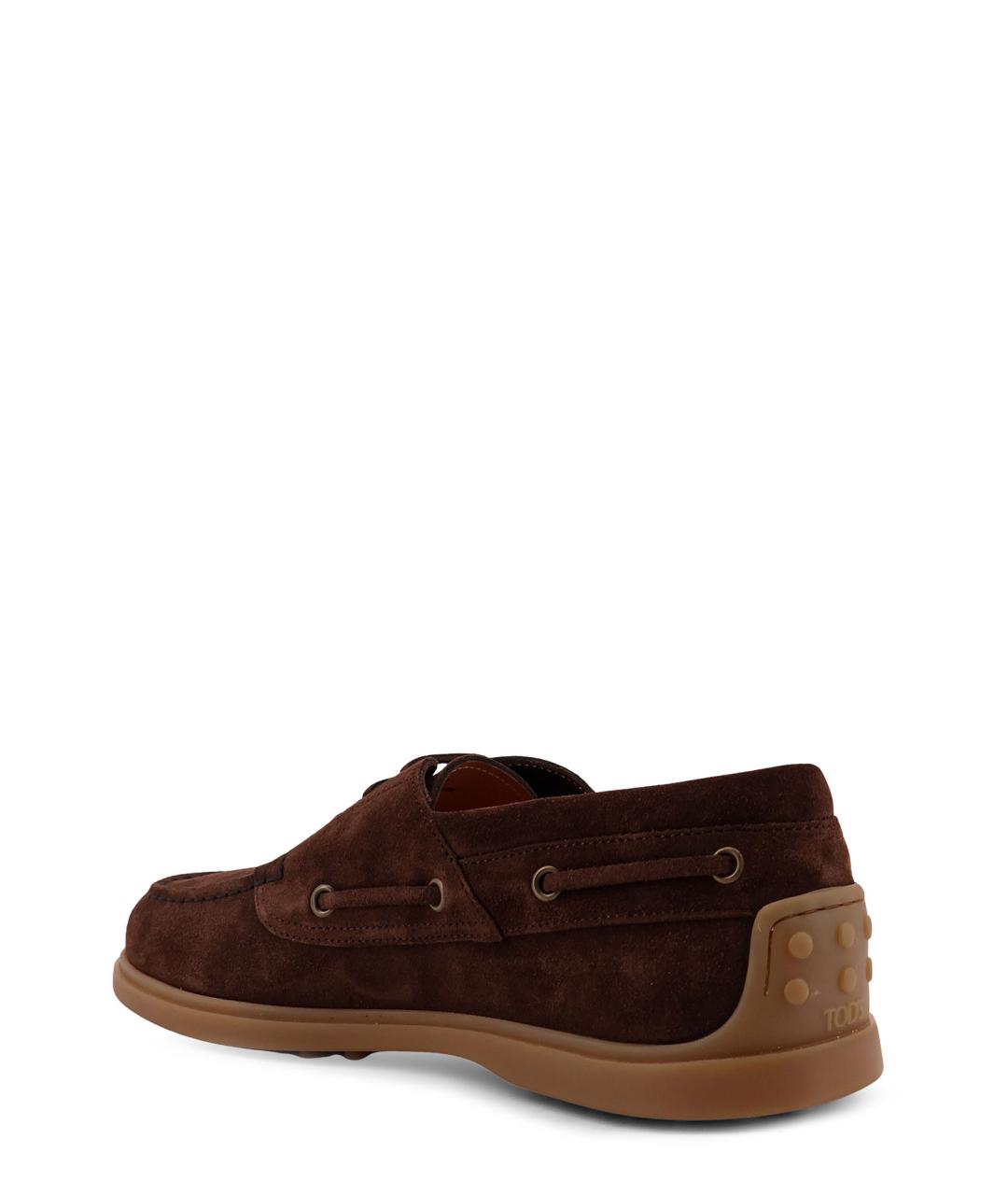 TOD'S Коричневые замшевые лоферы, фото 3