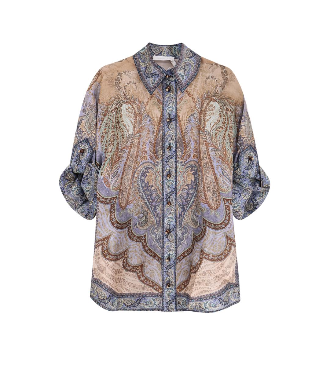 ZIMMERMANN Мульти шелковая рубашка, фото 1