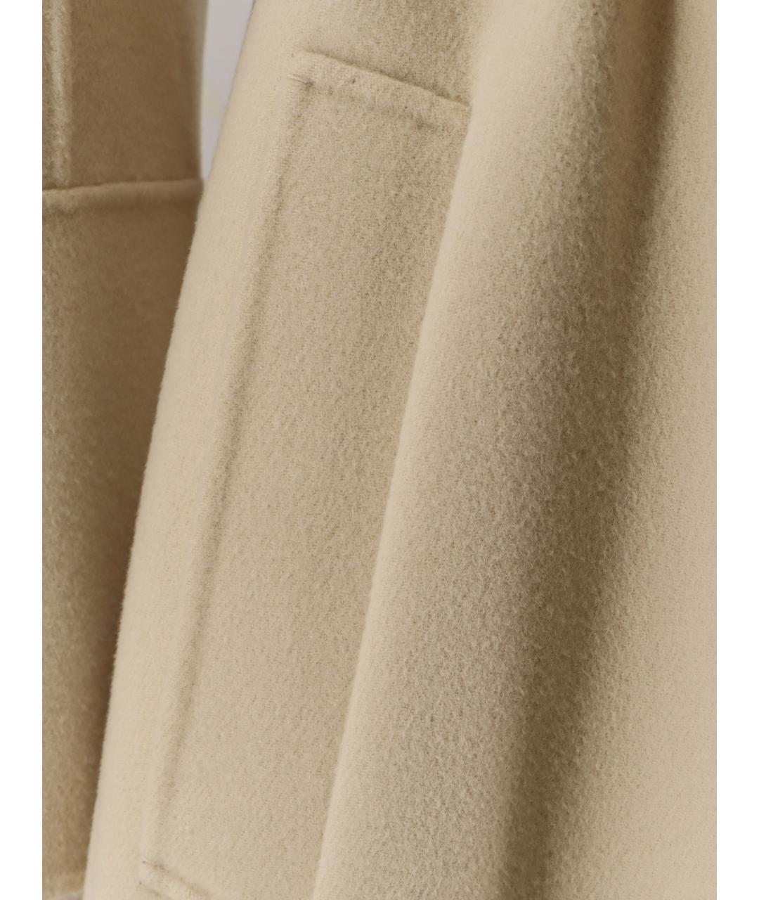 'S MAX MARA Бежевое шерстяное пальто, фото 3