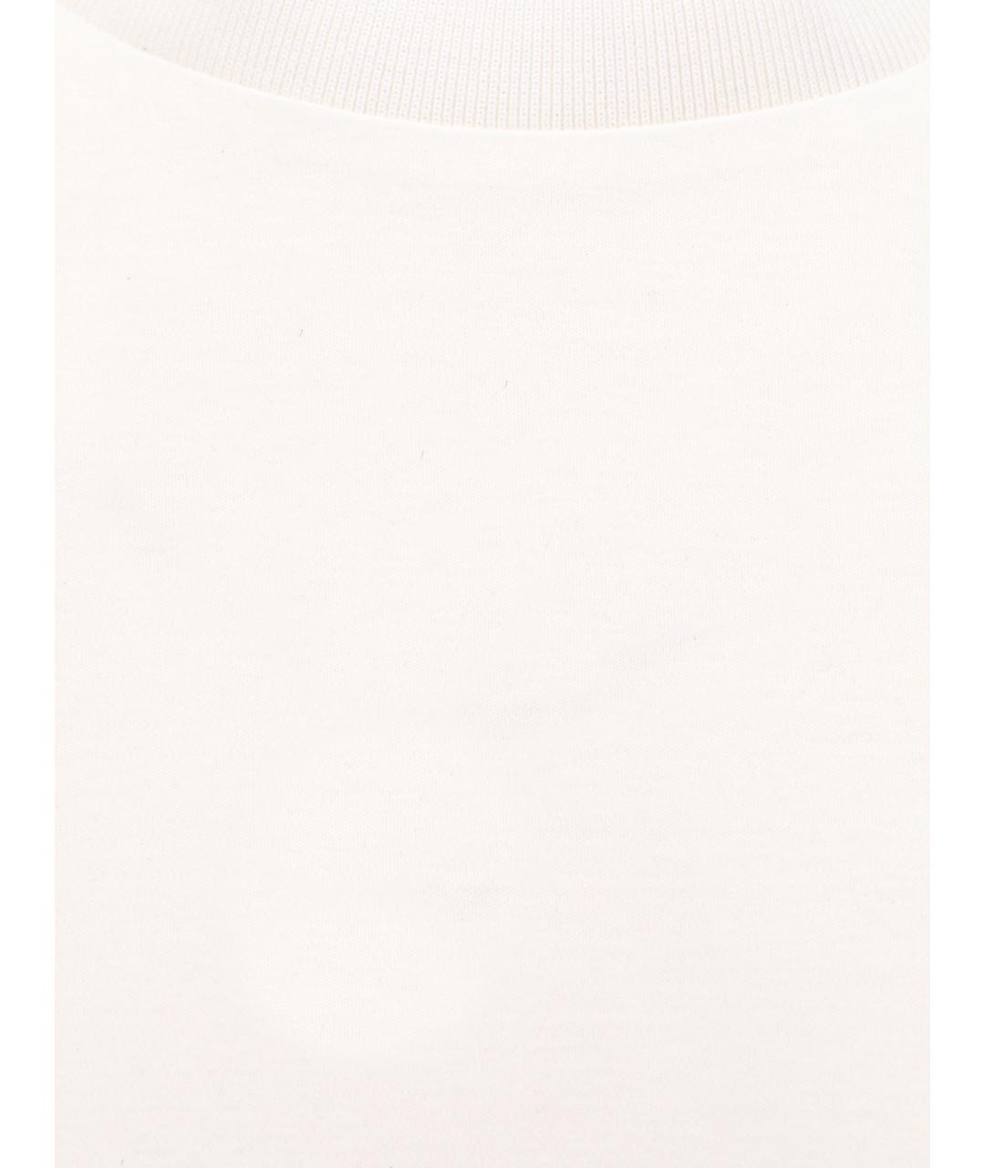 HUGO BOSS Белая хлопковая футболка, фото 3