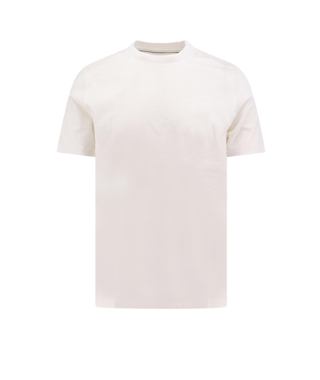 HUGO BOSS Белая хлопковая футболка, фото 1