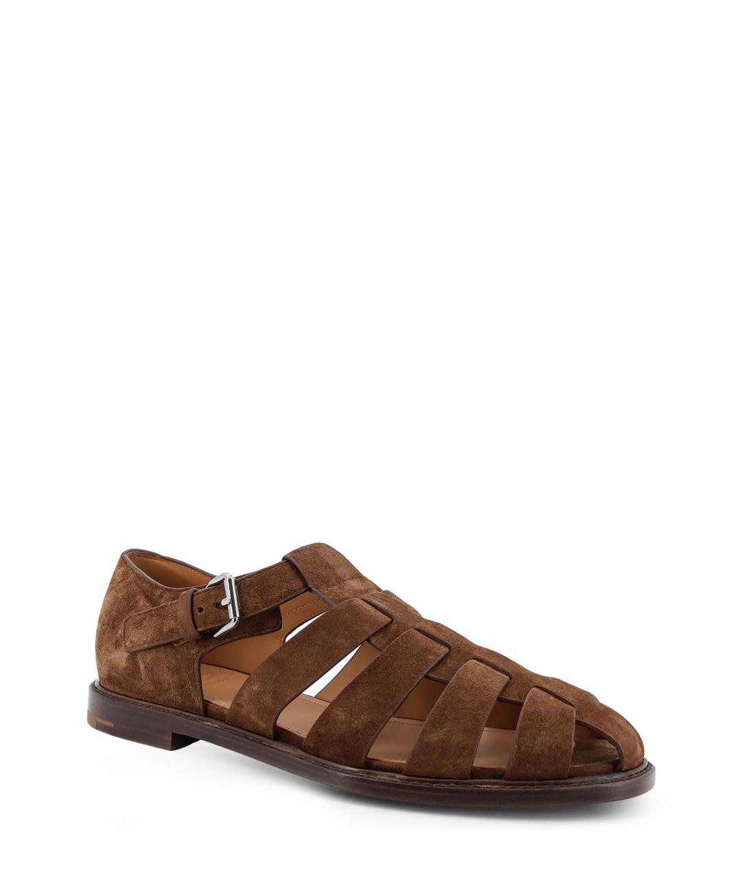 CHURCH'S Коричневые замшевые сандалии, фото 2