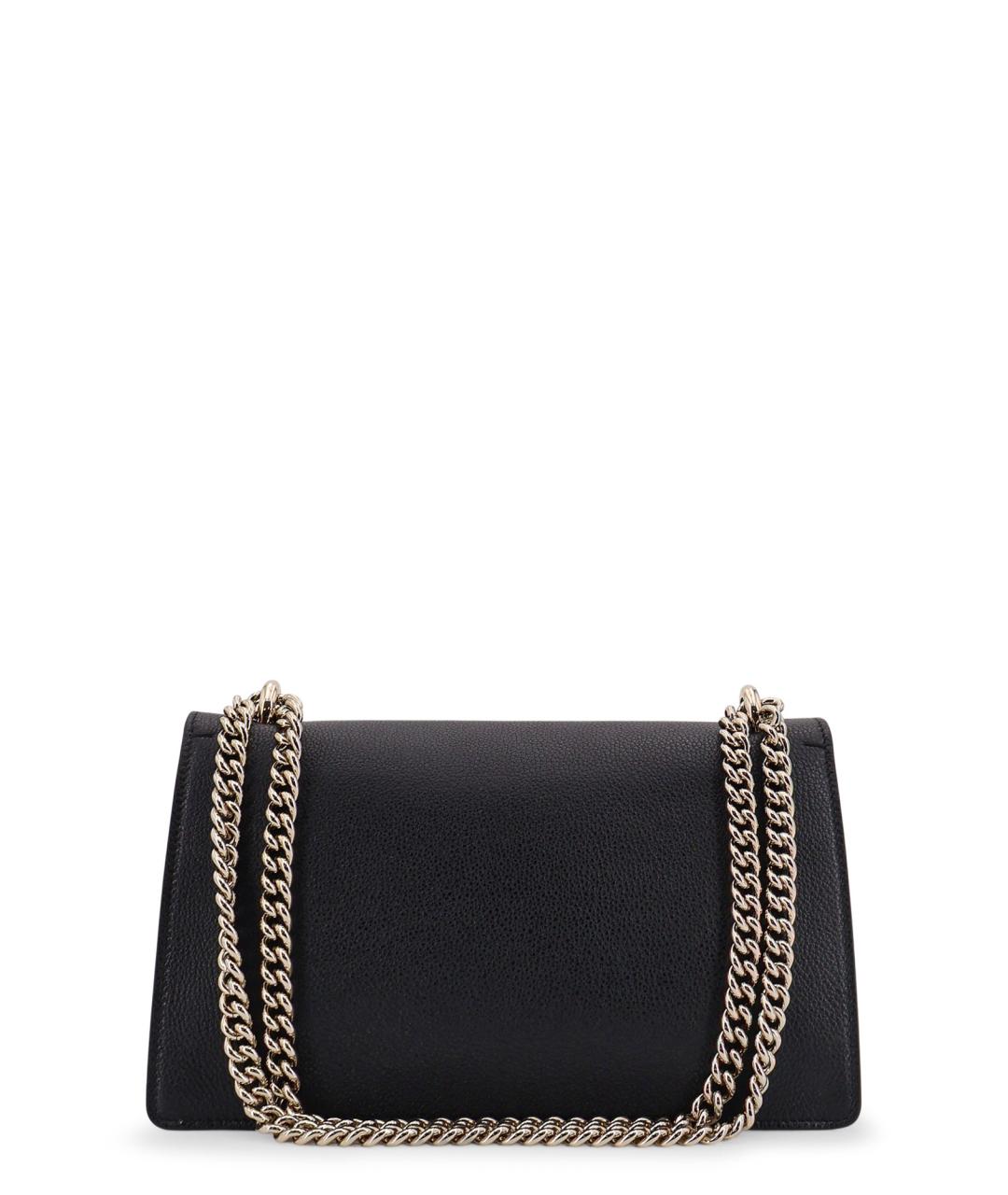 GUCCI Черная кожаная сумка через плечо, фото 2