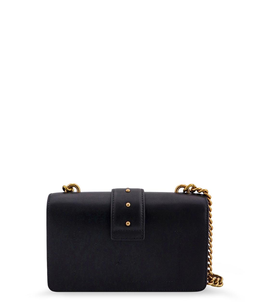 PINKO Черная кожаная сумка через плечо, фото 2